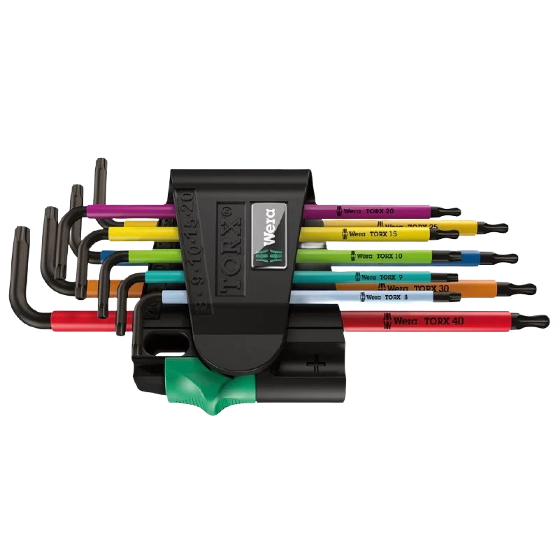 Dependable Wera Multicolor Ball End Torx Security Torx L-Key Clip Set Crafted