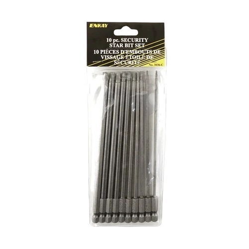 Original Design Enkay 10 Pc Tamper Proof Torque Bit Set Detailed