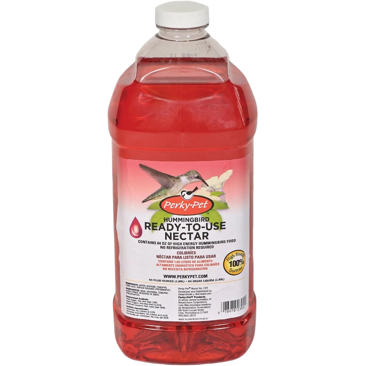 Smooth Perky-Pet Red Liquid Hummingbird Nectar 64 oz. Comfortable