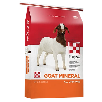 Prestigious Purina Mineral Supplement Goat Feed 25 lb. Dependable