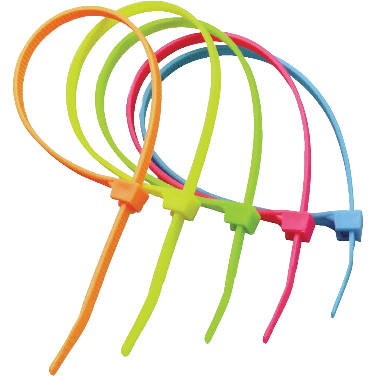 Healthy Gardner Bender Doublelock 8 In. x 0.17 In. Neon Colors Nylon Cable Tie 100-Pack Stylish