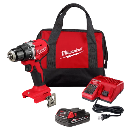 Solid Milwaukee M18™ Compact Brushless 1 2 Drill Driver Kit Enhanced