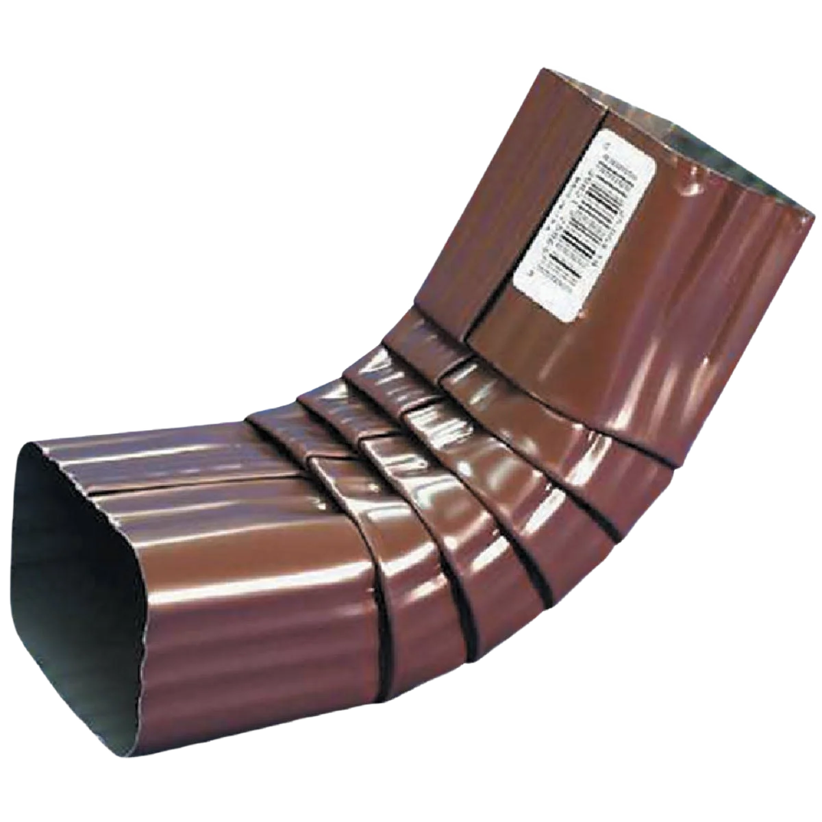 Outstanding Spectra Metals 2 in. x 3 ft. Aluminum Front Downspout Elbow Brown Top-Quality