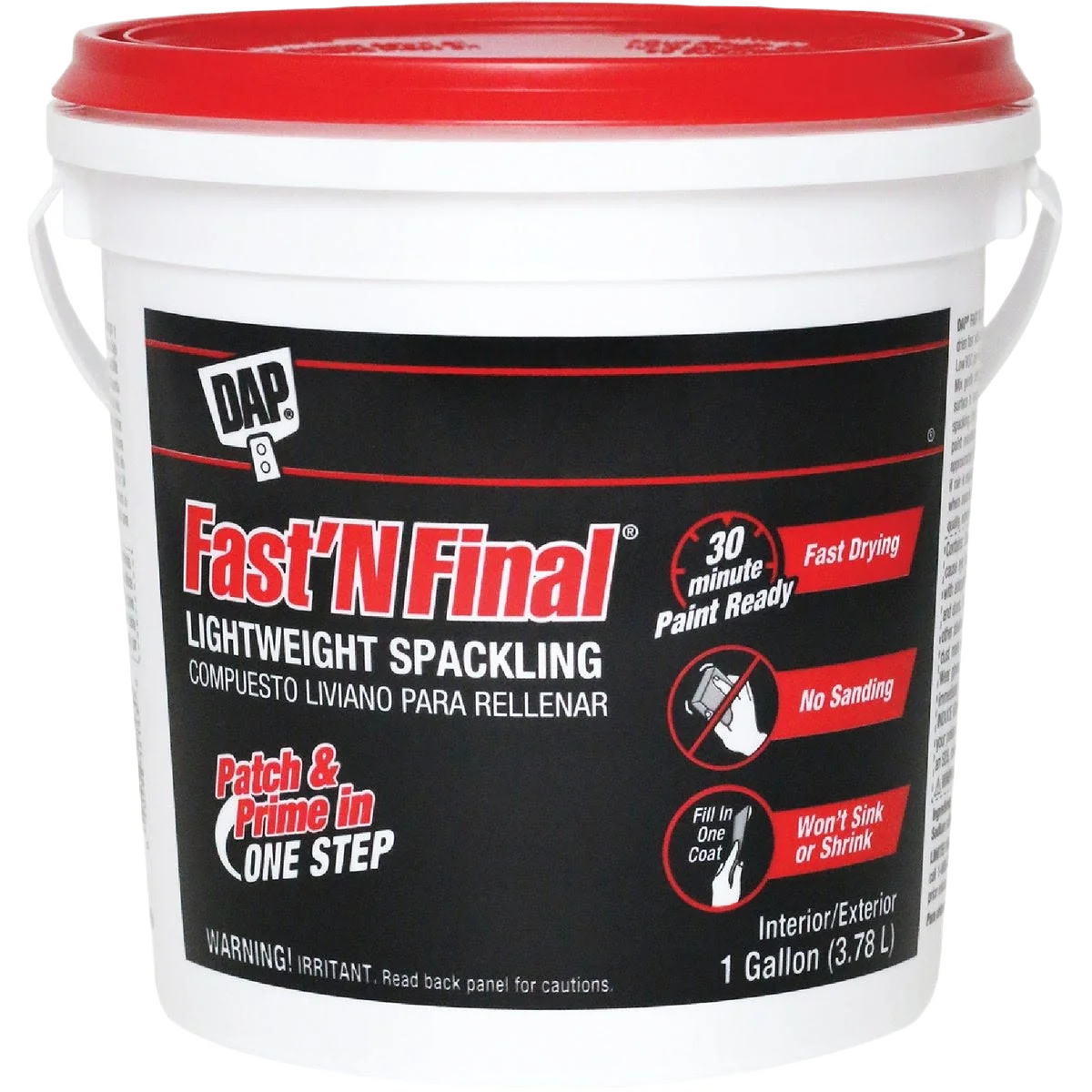 Smart DAP Fast ‘N Final White Lightweight Latex Patch Prime Spackling 1 Gallon