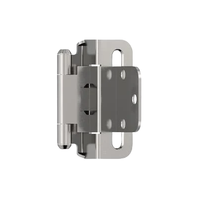 Responsible Amerock 3 8 Inset Self-Closing Partial Wrap Satin Nickel Cabinet Hinge Smart