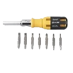 Efficient Lutz 15-In-1 Ratchet Screwdriver Yellow Black Classic