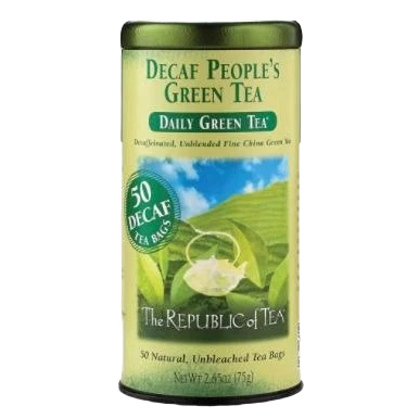 Smart The Republic of Tea The People’s Decaf Green Tea Tin 50 Bags Outstanding