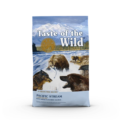 Advanced Taste of The Wild Pacific Stream Smokey Salmon Canine Recipe Dry Dog Food 5 lb. Crafted