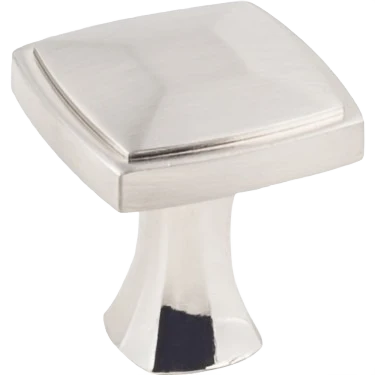 Detailed Hardware Resources Kasa Square Knob Satin Nickel 10-Pack Outstanding