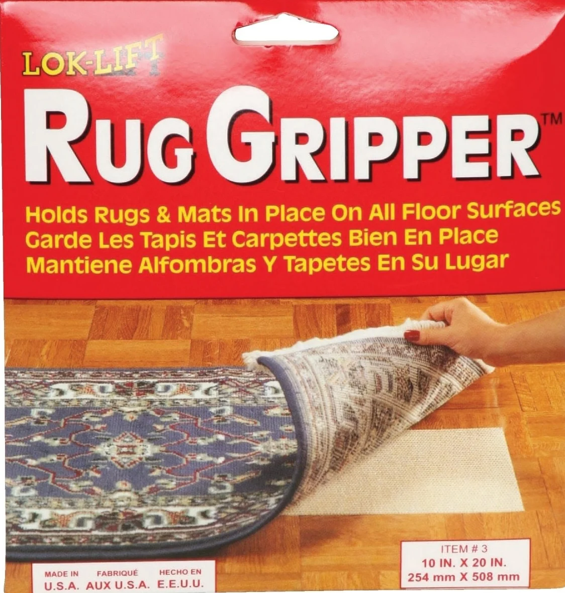 Original Lok-Lift Nonslip Rug Pad 10 x 20 in. Fine Crafted