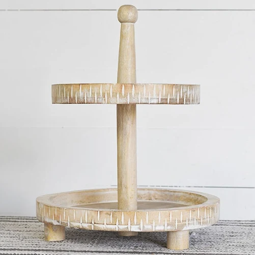 Efficient PD Home and Garden 2 Tier Wood Riser Soft