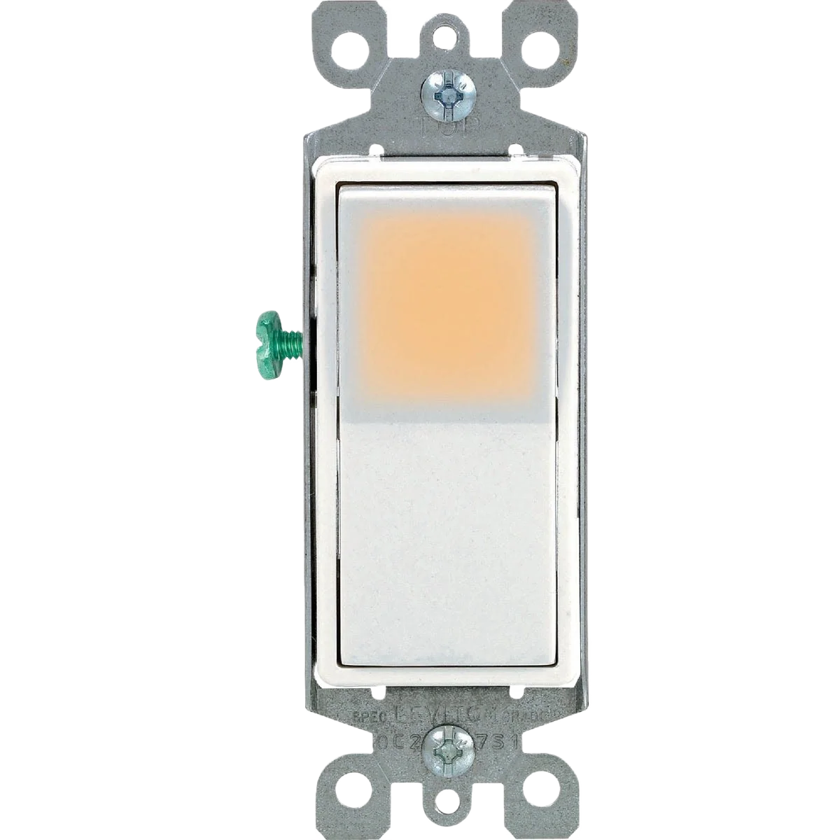 Easy-to-Use Leviton Decora Illuminated Rocker White 15A 3-Way Switch Official