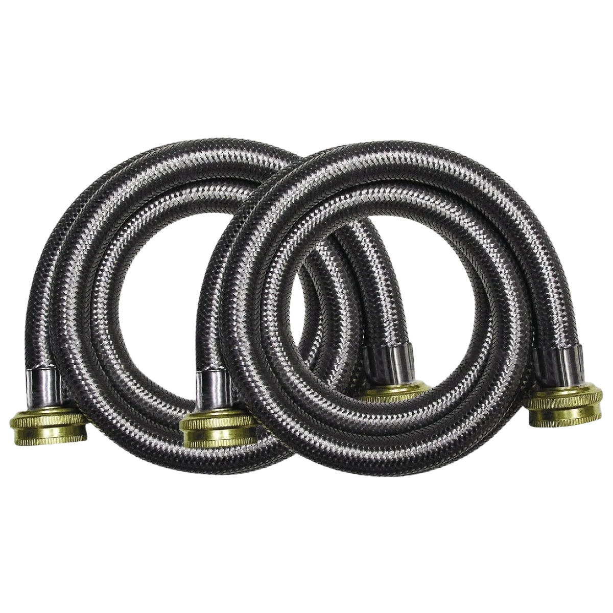 Dependable B K 5 Ft. Stainless Steel 125 PSI Washing Machine Hose 2-Pack Efficient