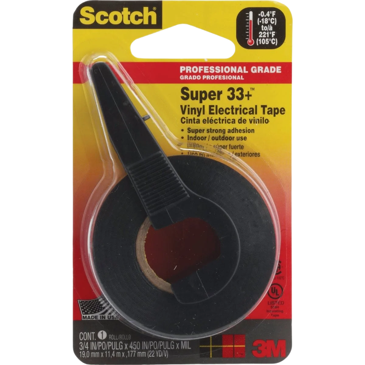 Fine Crafted Scotch Vinyl Plastic Electrical Tape Original