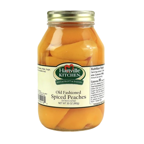 Versatile Hartville Kitchen Old Fashioned Spiced Peaches 35 oz. Soft