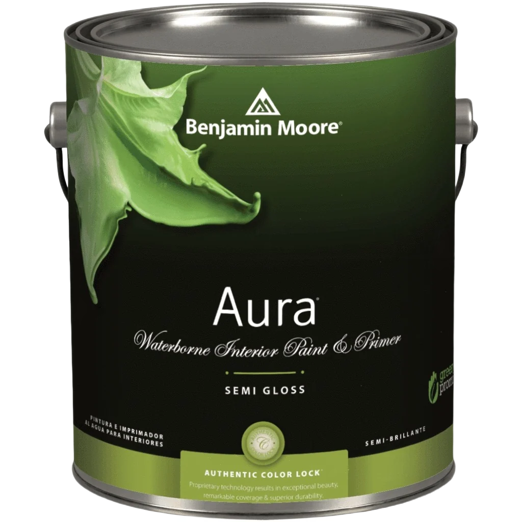 Relaxed Benjamin Moore Aura 3X Semi-Gloss Tintable Interior Paint Primer 1 Quart Natural