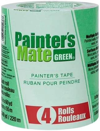 Versatile Shurtape Brands Painter’s Mate Green 8-Day Painting Tape 1.41 x 60 yd 4-Pk Functional
