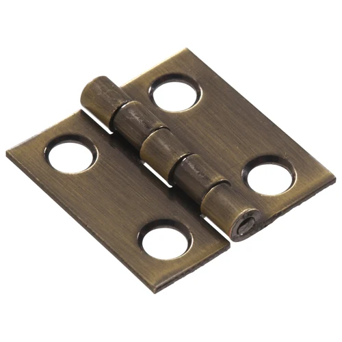 Top-Quality Hillman Antique Brass Solid Brass Broad Hinge 1 x 1 in. Authentic