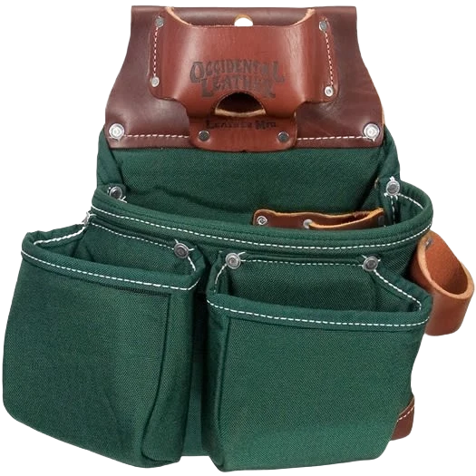 Certified Occidental Leather 3 Pouch Tool Bag Premium Material