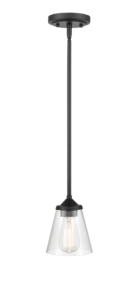 World-Class Millennium Lighting 1 Fixture Black Josleen Mini-Pendant Secure