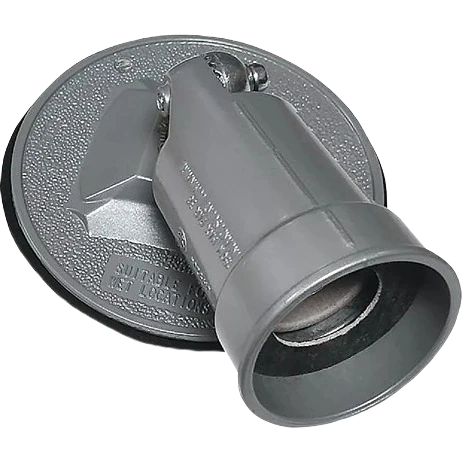 High-Performance Southwire PAR38 Round Gray Weatherproof Lamp Holder Prestigious