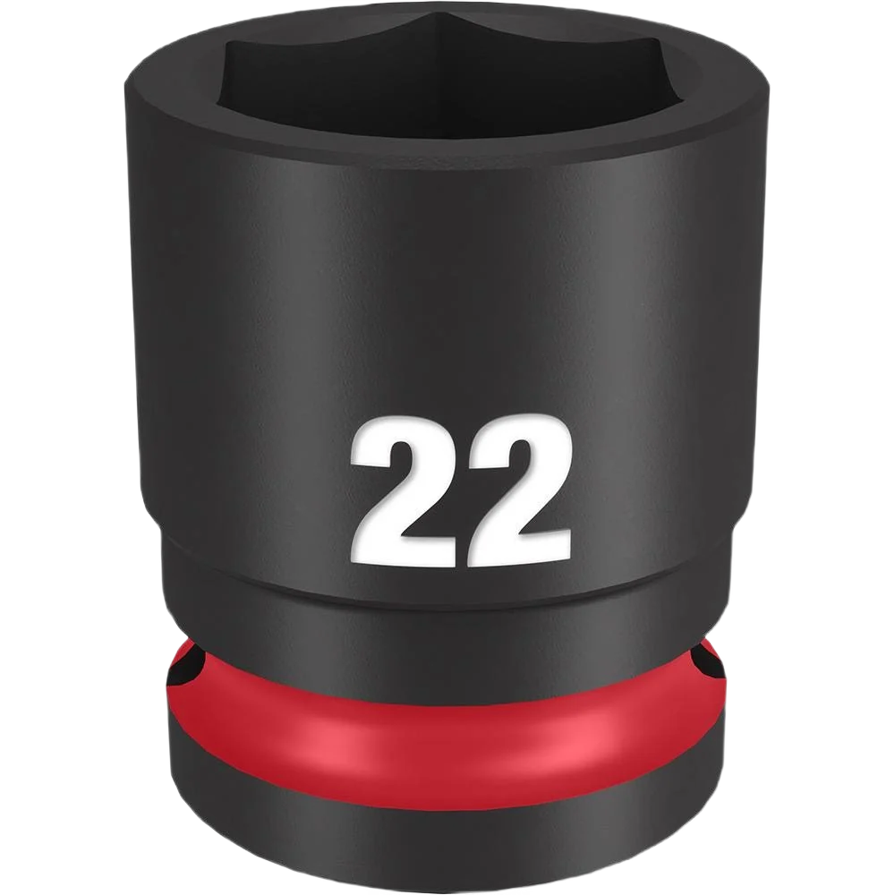 Smooth Milwaukee SHOCKWAVE™ Impact Duty™ 1 2 Drive 22-mm 6 Point Socket Enhanced