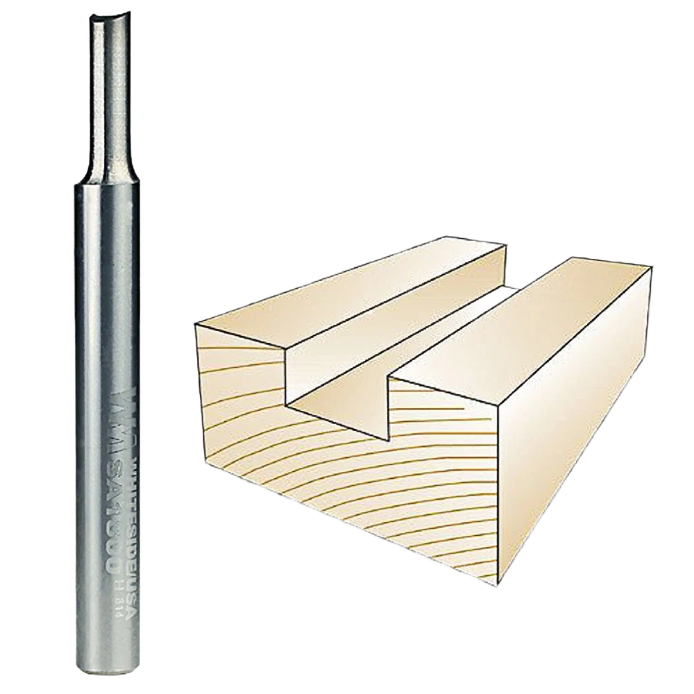 Unique Whiteside O-Flute Straight Bit 1 4 in. SH x 3 16 in. CD x 1 2 in. CL Official
