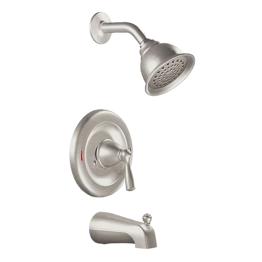Clean Moen Banbury Brushed Nickel Posi-Temp Tub Shower Trim Smooth