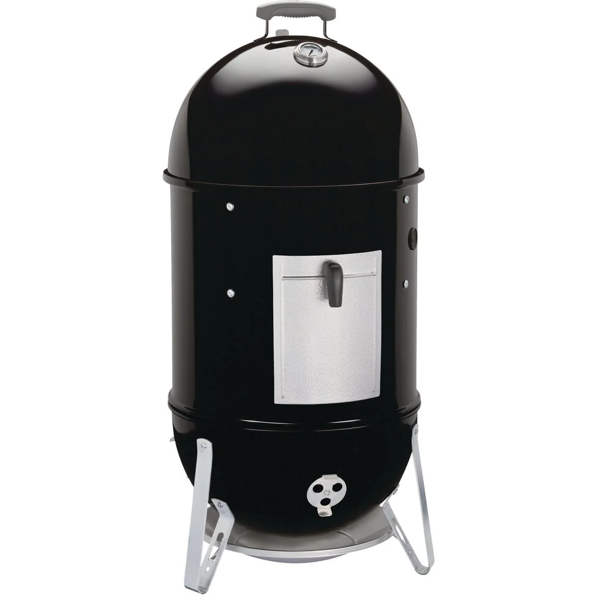 Responsible Weber Smokey Mountain Cooker Vertical Charcoal Smoker 18 in. Powerful