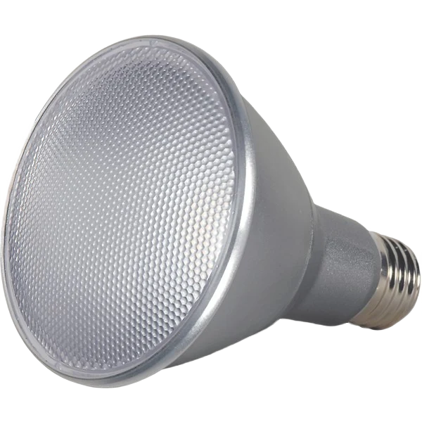 Original Satco 12.5 Watt PAR30 LED Long Neck Medium Base Light Bulb Fine