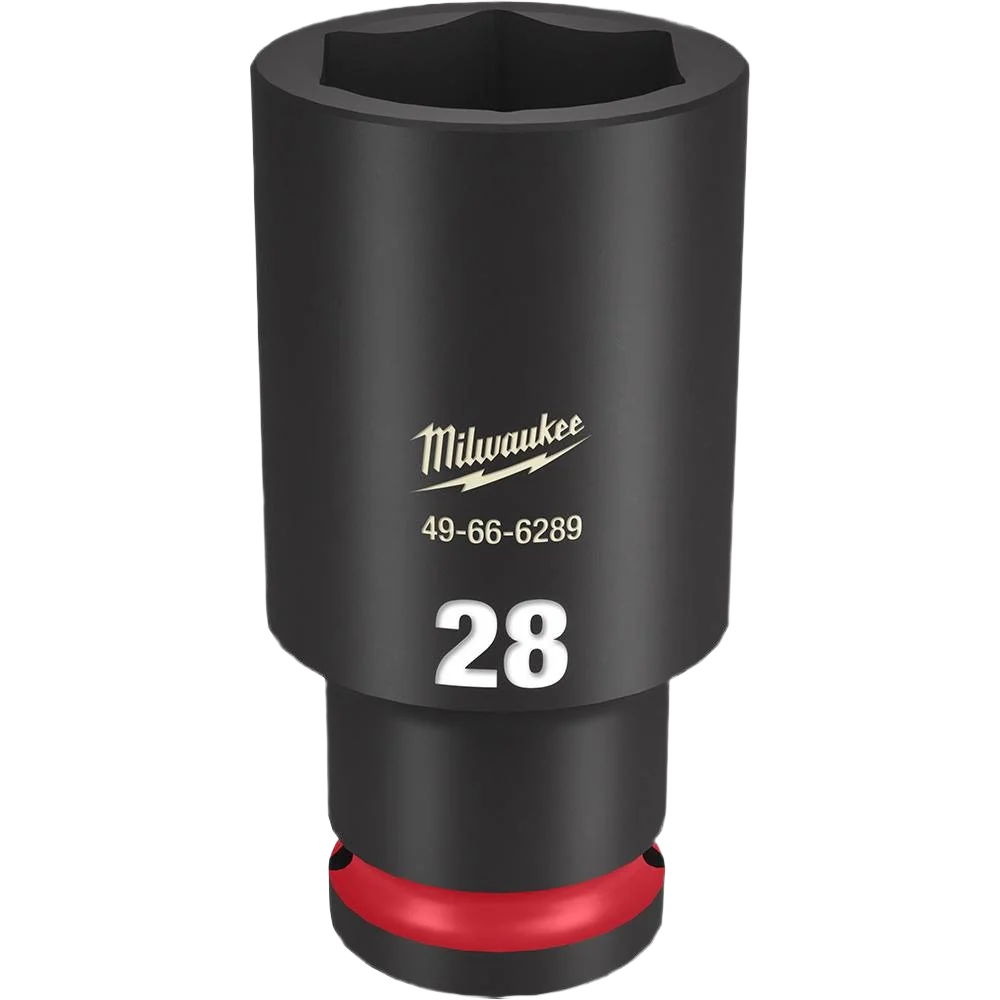 Breathable Milwaukee SHOCKWAVE™ Impact Duty™ 1 2 Drive 28-mm Deep 6 Point Socket Long-Lasting