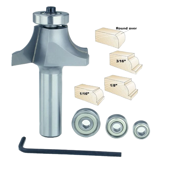 Solid Whiteside Multi-Beading Bit Set 1 2 in. SH x 1 2 in. R Trendy