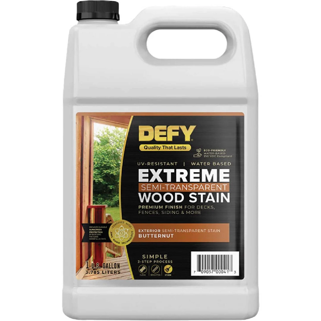 Innovative Defy Semi-Transparent Exterior Stain Butternut 1 Gal Premium Material