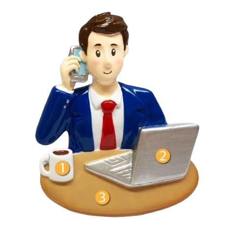 High-Performance PolarX Personalized Businessman Ornament Flexible