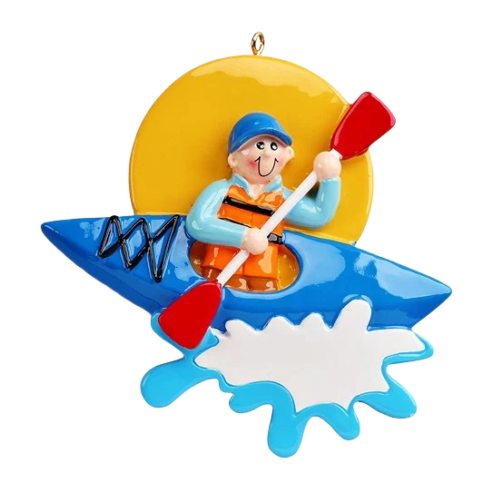 Powerful Rudolph Me Personalized Kayaking Boy Ornament Practical
