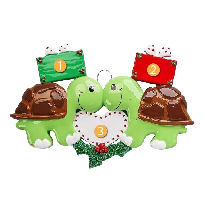 User-Friendly Rudolph Me Personalized Turtle Love Ornament Practical