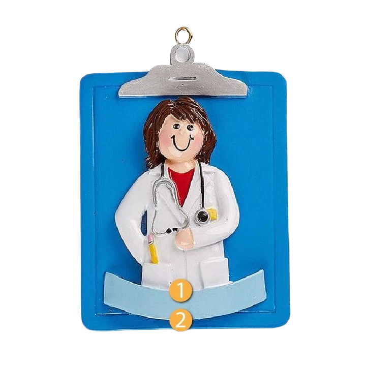 Responsible Rudolph Me Personalized Woman Doctor Ornament Innovative