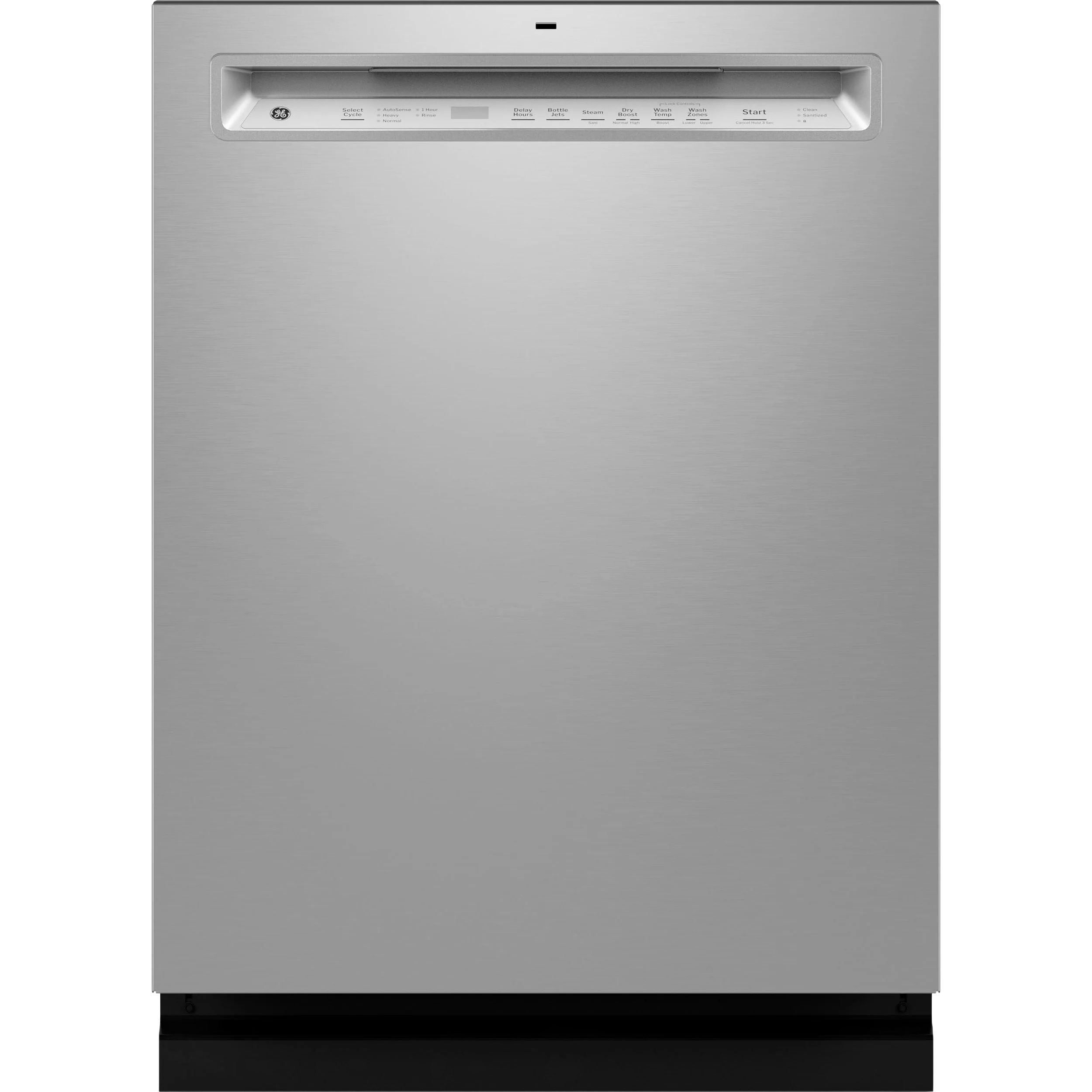 Official GE® ENERGY STAR® Front Control with Stainless Steel Interior Dishwasher with Sanitize Cycle Verified