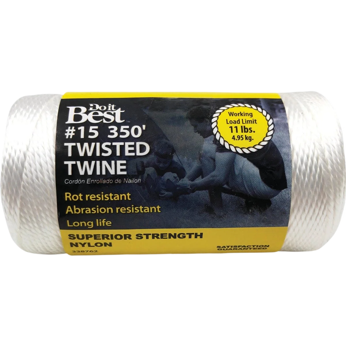Healthy Do it 15 White Nylon Twisted Twine 350 ft. Modern