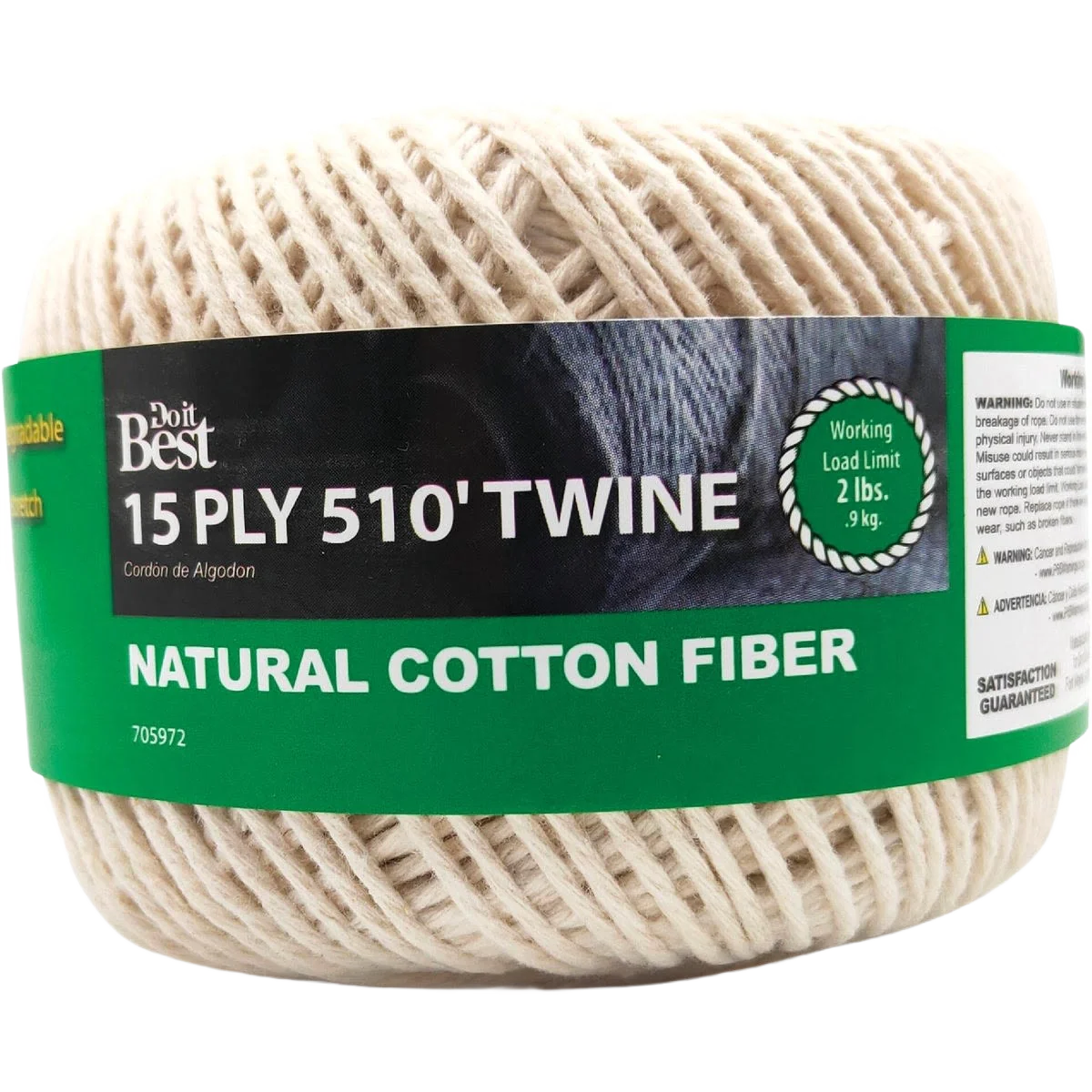 Original Design Do it 15-ply Natural Cotton Twine 510 ft. High-Quality