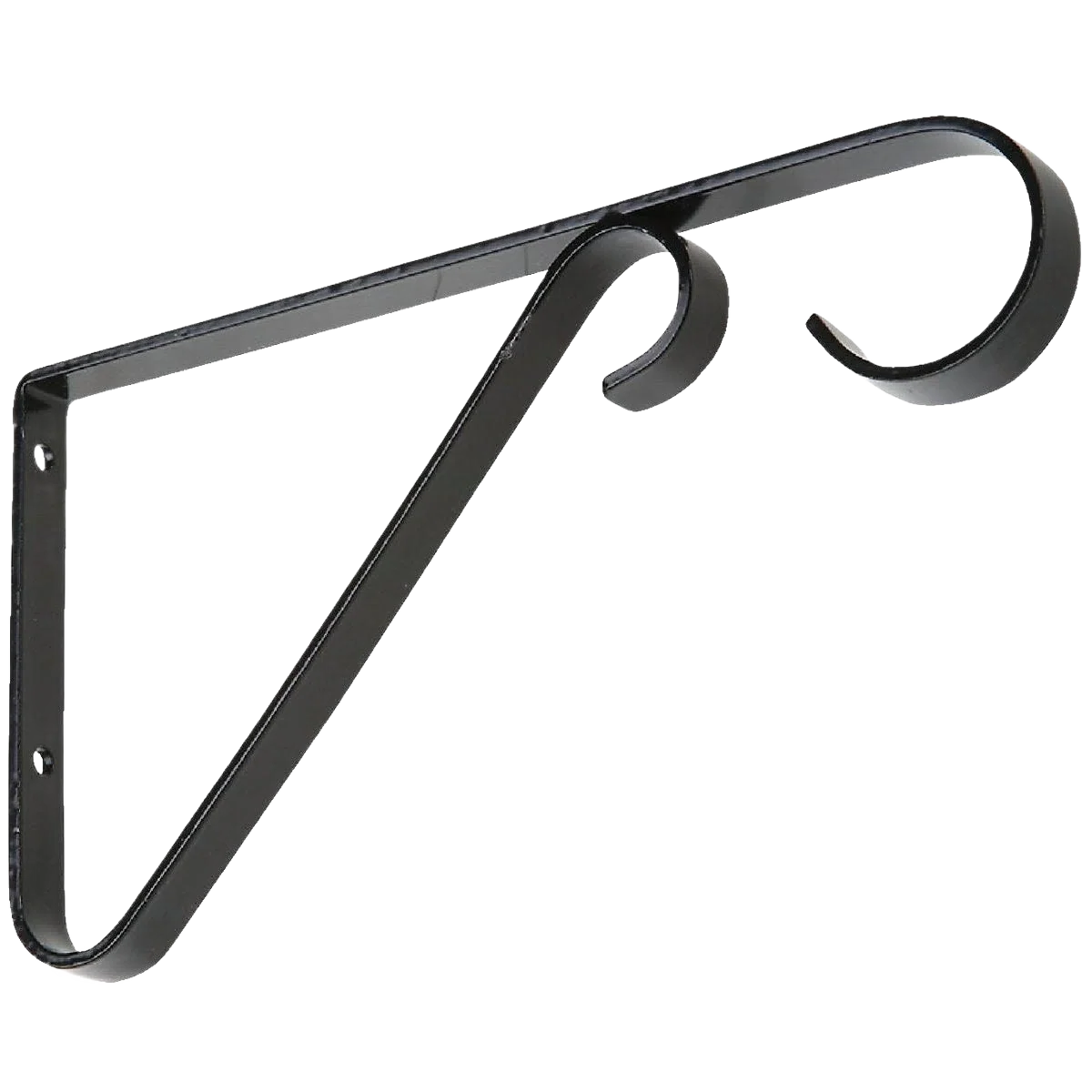 Unique National Hardware 6 Black Steel Hanging Plant Bracket Green