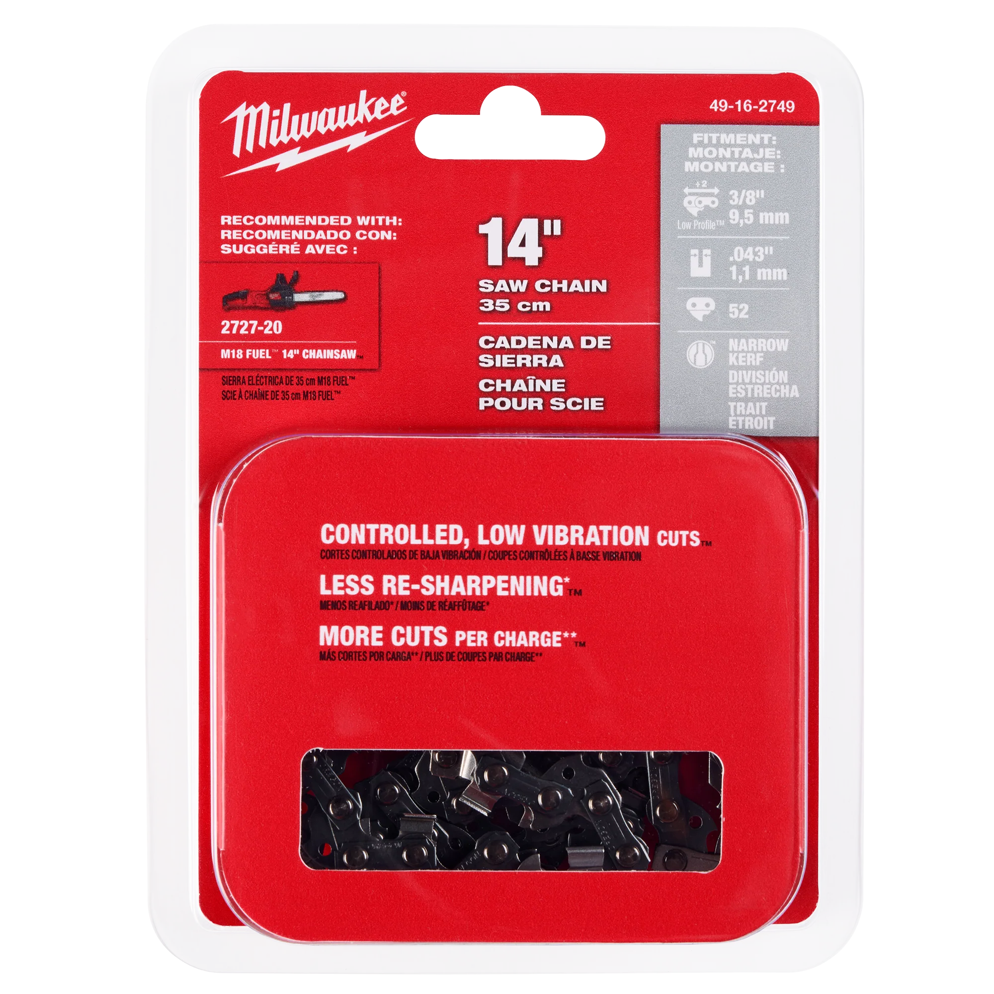 Reusable Milwaukee 14 Chainsaw Chain Convenient