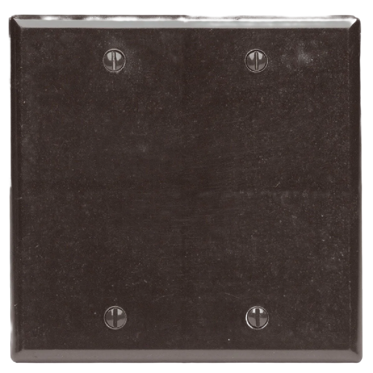 Carefully Designed Leviton 2-Gang Brown Standard Thermoset Blank Wall Plate Exceptional