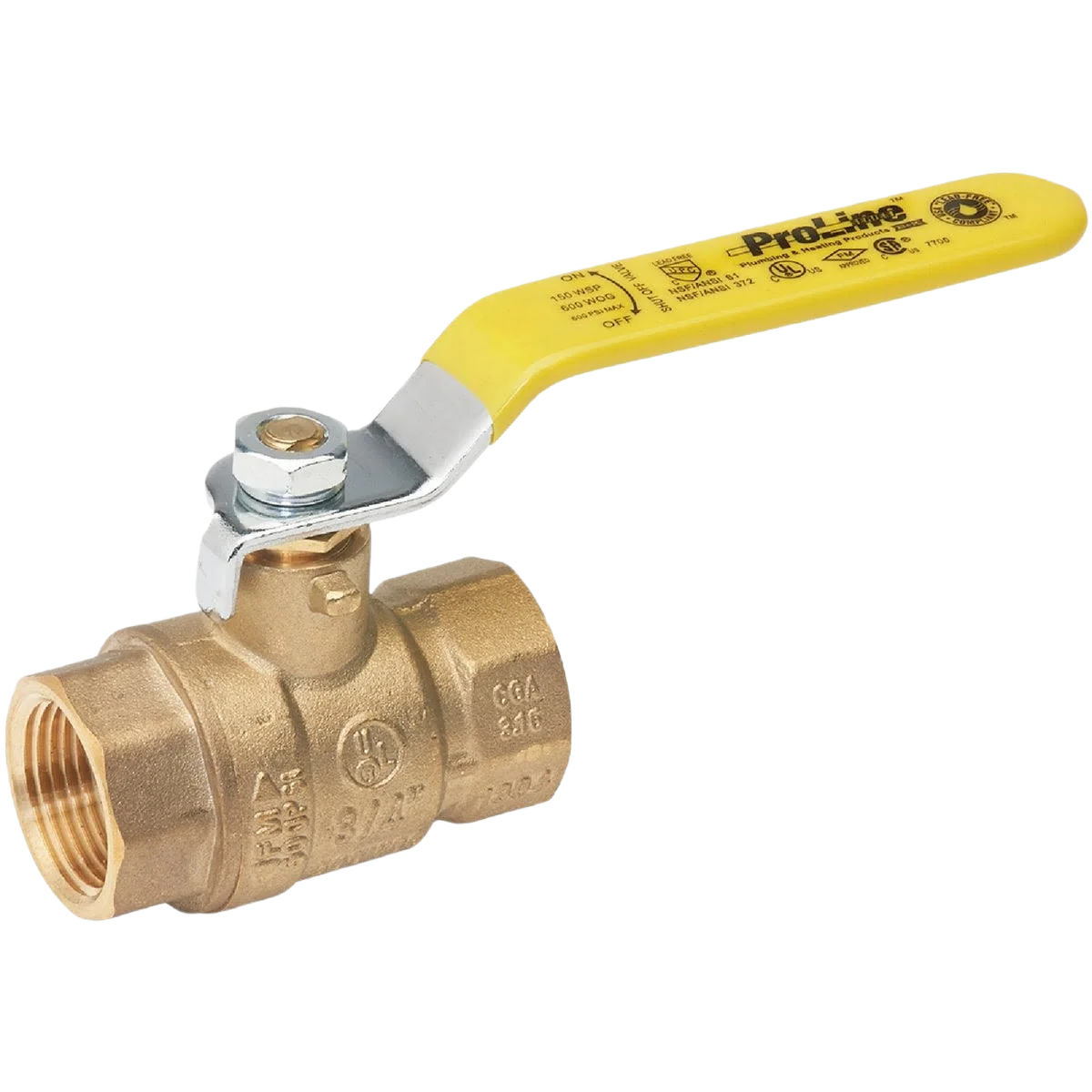 Contemporary ProLine 1-1 2 In. FIP Brass Full Port Ball Valve Exceptional