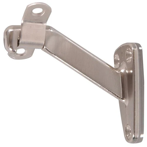 High-Grade Hardware Essentials Satin Nickel Handrail Bracket Carded Green