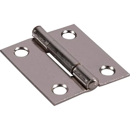 Enhanced Hillman Hardware Essentials 1-1 2 in. Satin Nickel Broad Hinges 2-Pack Recyclable