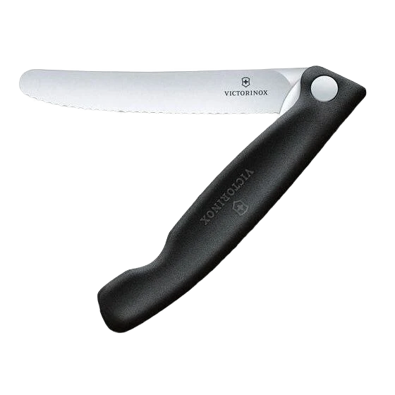 Selected Victorinox Swiss Army Classic Black Foldable Paring Knife 4.3 in. Safe