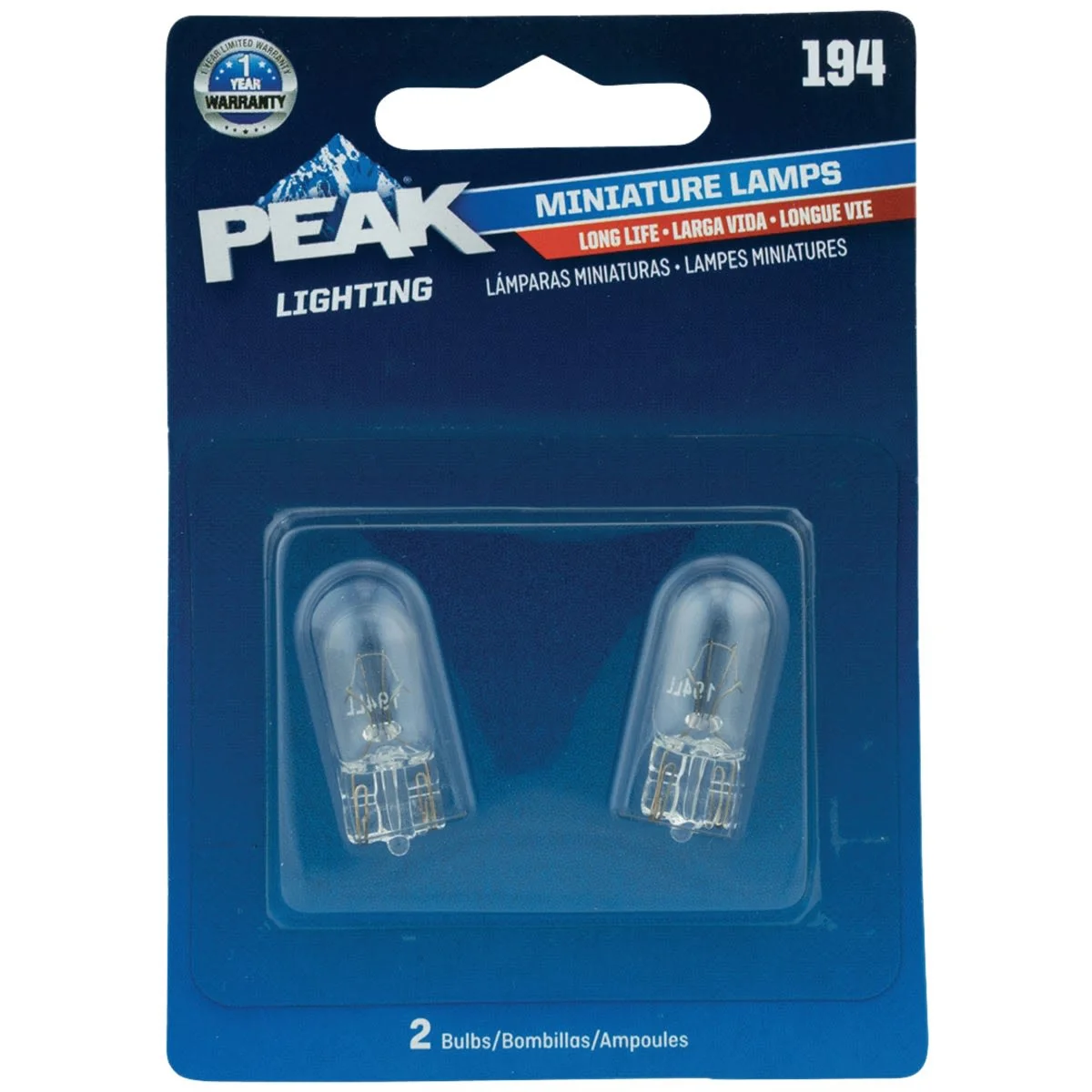 Trendy PEAK 194 14V Miniature Automotive Light Bulb 2-Pack Modern