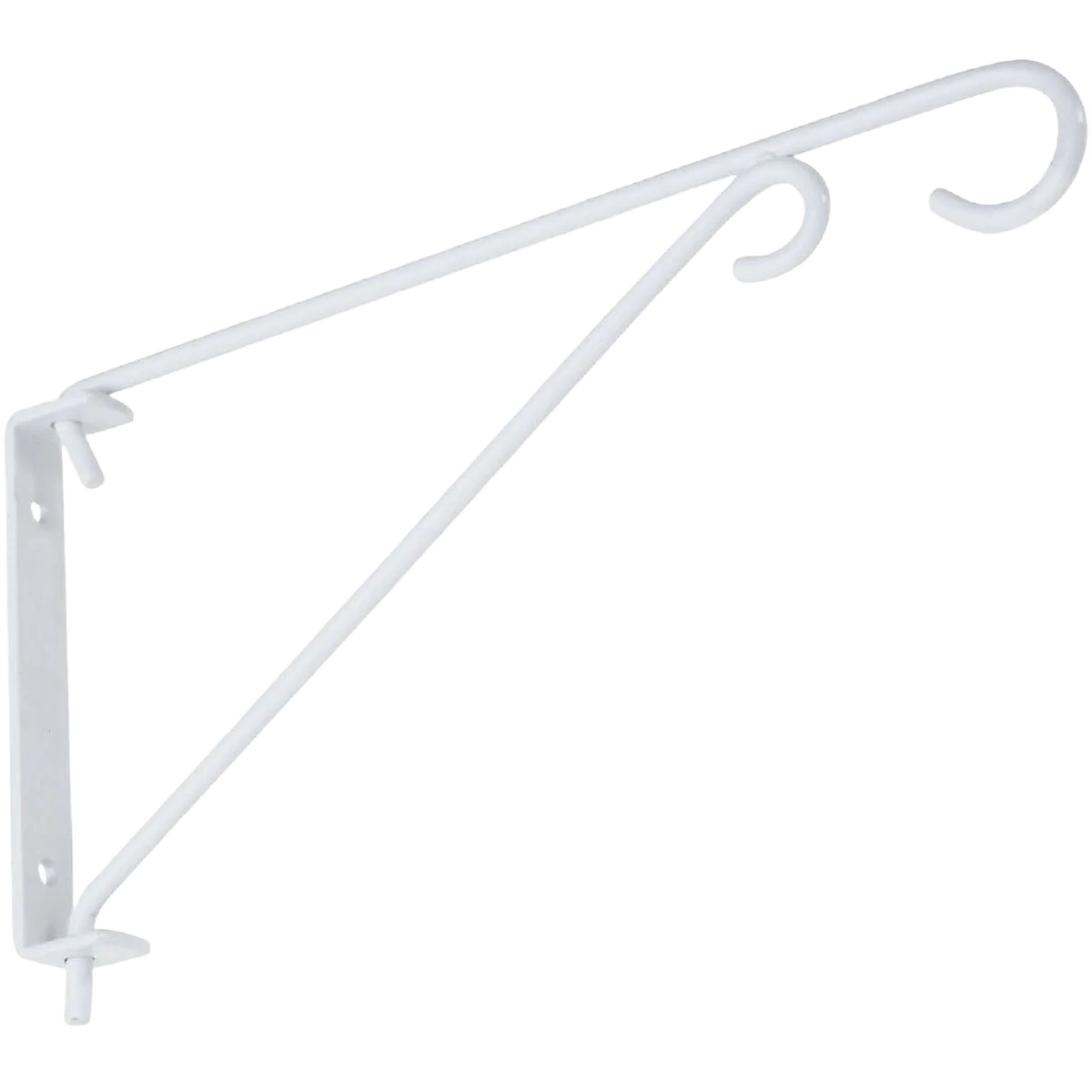 Flexible National Hardware 9 White Steel Swivel Hanging Plant Bracket Versatile