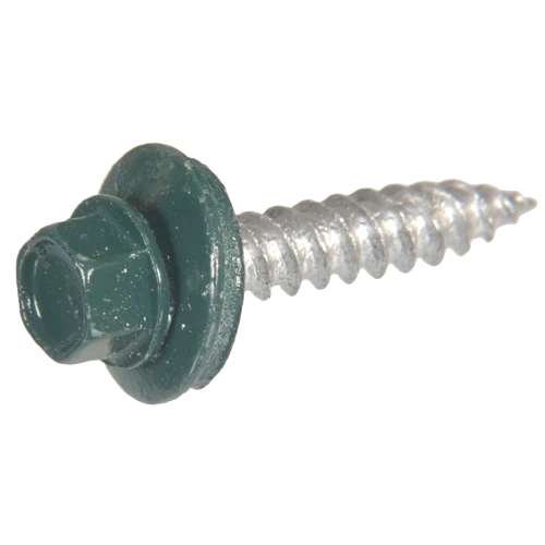 Casual Hillman 10 x 1-1 2 In. Green Painted Head Self Piercing Sheeter Screw Reliable